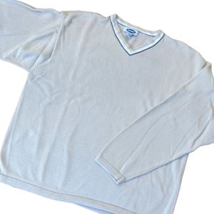 Old Navy Sweater Cream Sz XL V-Neck